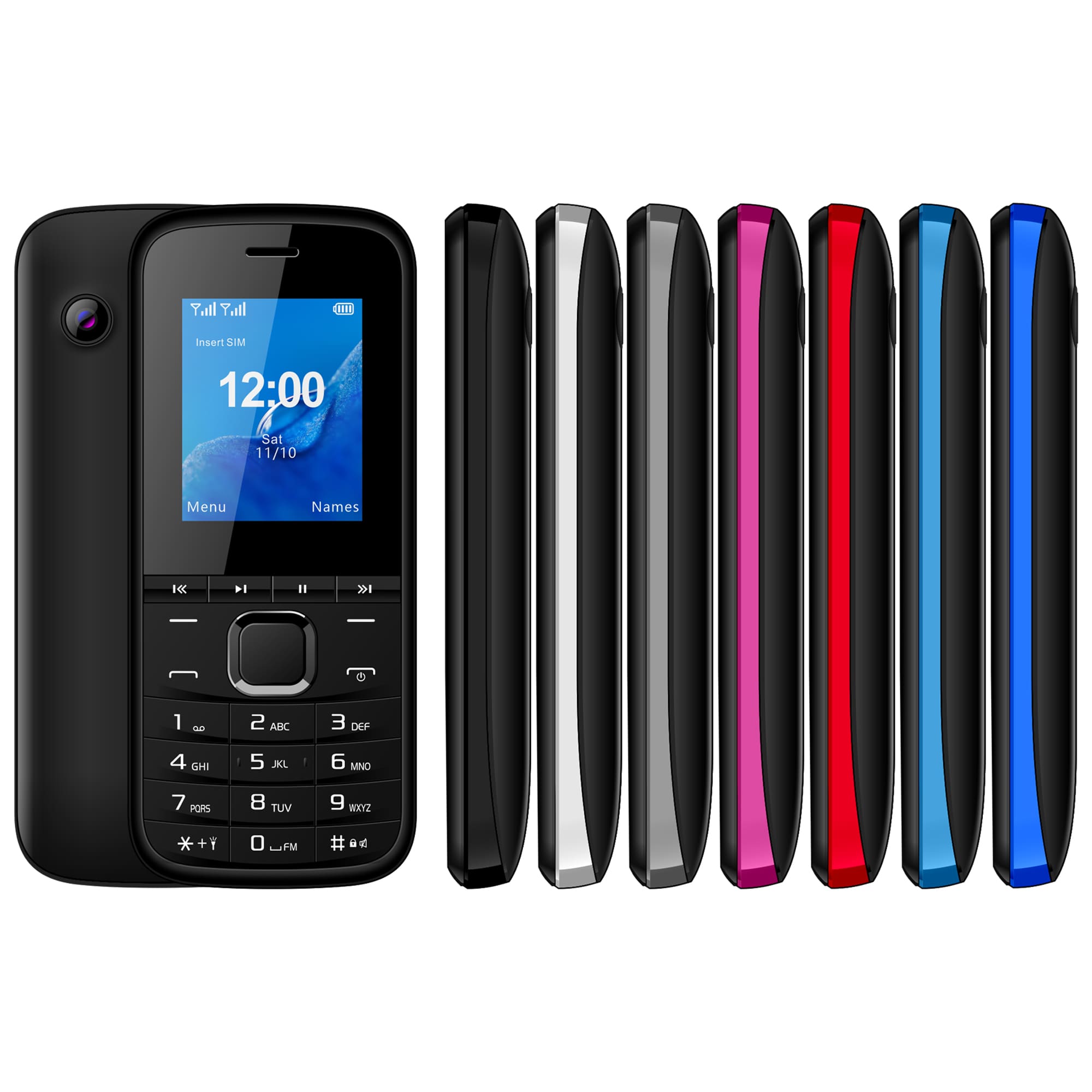 1.77 Inch Dual SIM 2G GSM Bar Feature Phone with Camera