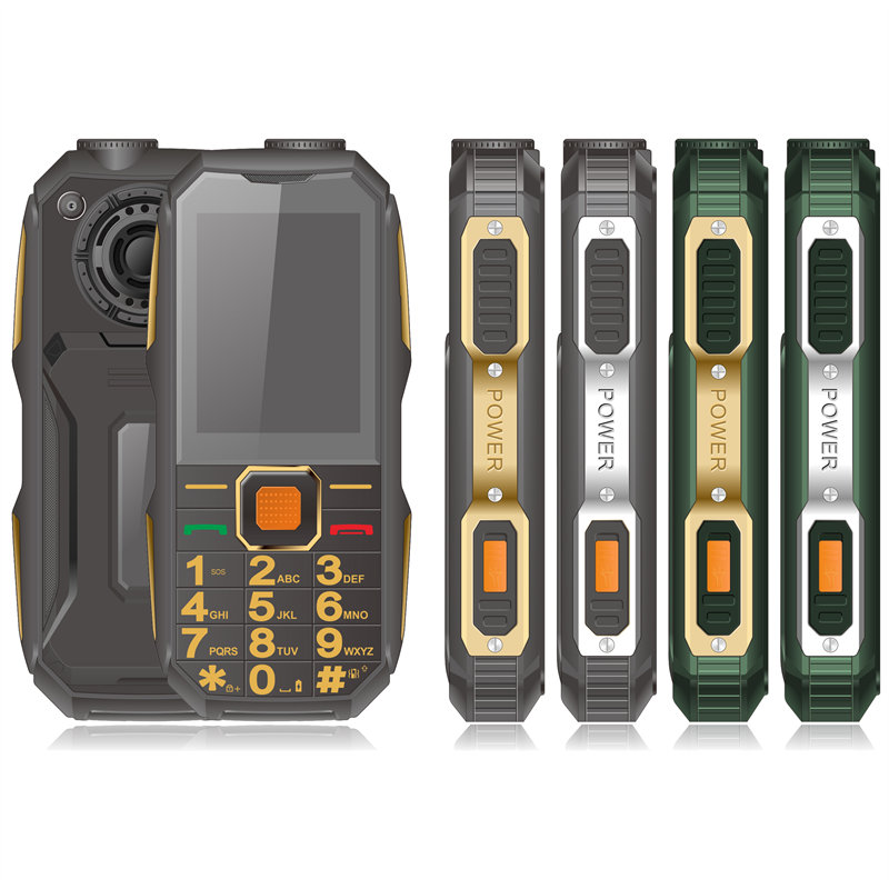 2.4 Inch 2G GSM and CDMA Dual SIM and Single UIM Rugged Bar Feature Phone