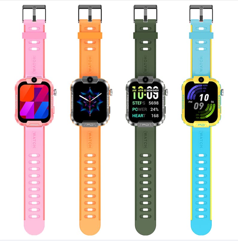 1.83 Inch 4G LTE W217 RTOS GPS Smart Watches with SIM, Camera, NFC, Hear-rate and Temperature Monitoring for Kids